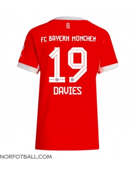 Billige Fotballdrakt Bayern Munich Alphonso Davies #19 Replika Hjemmedrakt Dame 2025-26 Kortermet